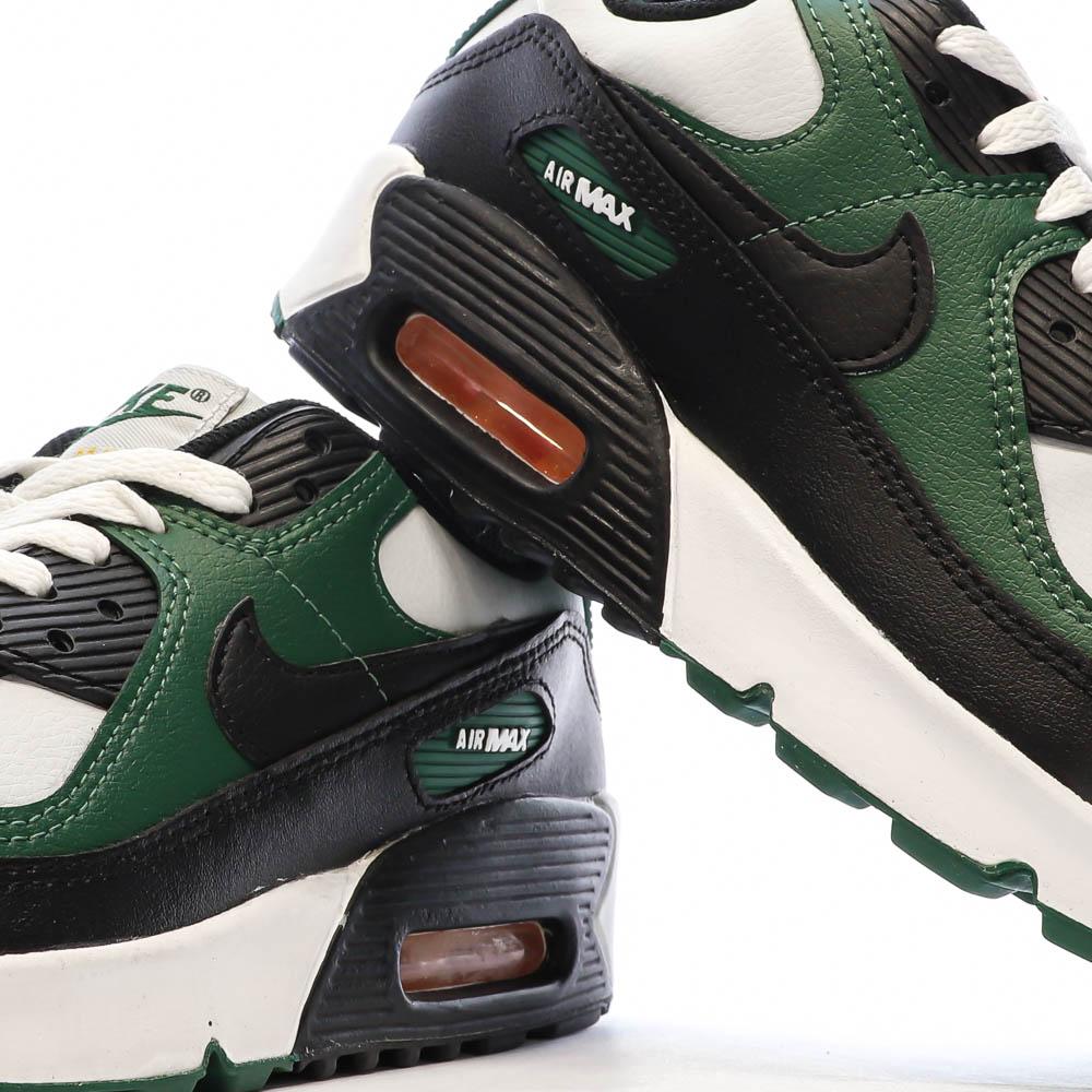 Nike Baskets Blanches/Verte Garçon Nike Air Max 90