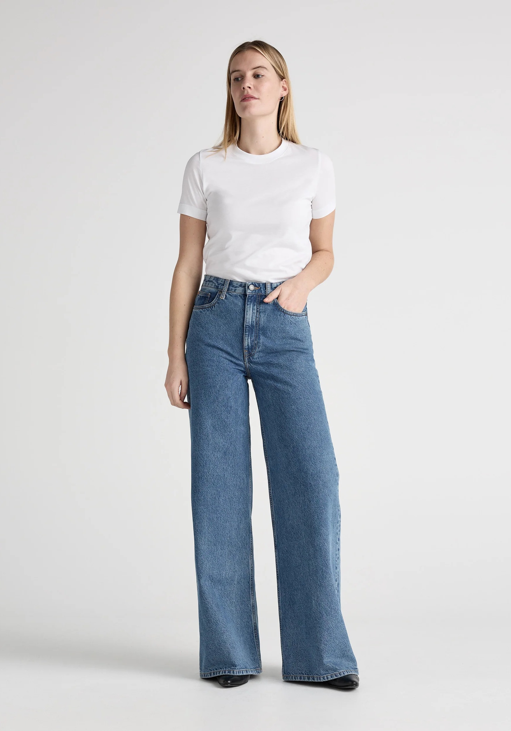 Mud Jeans Damenjeans Sara High Loose Stone Vintage