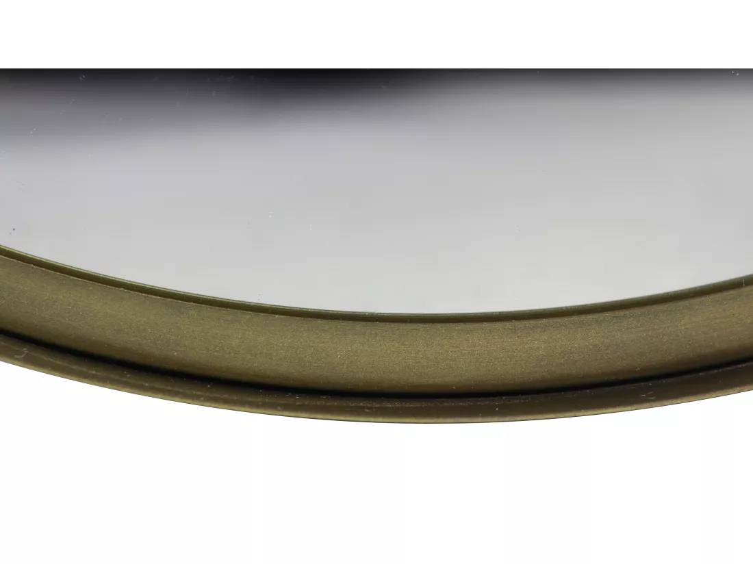 Fletcher - Miroir mural rond Extra Large - Antique or 50*2*50