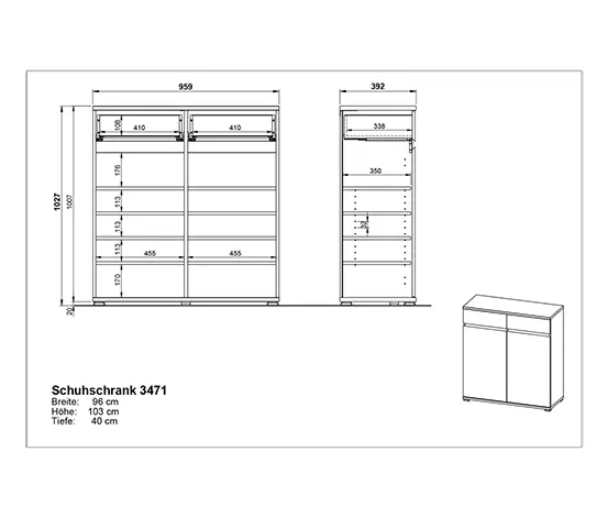 Schuhschrank »Lissabon«