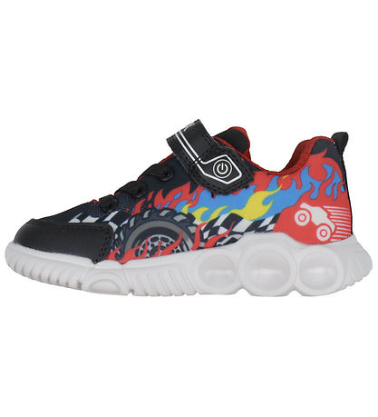 Geox Blinkschuhe - J Wroom - Schwarz/Rot