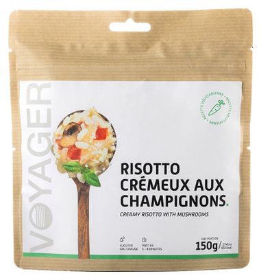 Repas Lyophilisé Voyager Risotto Crémeux aux Champignons 150g