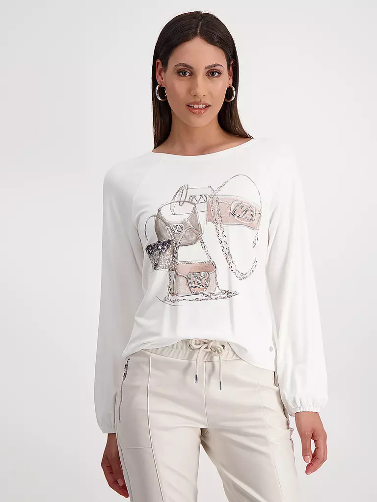 MONARI Langarmshirt  creme