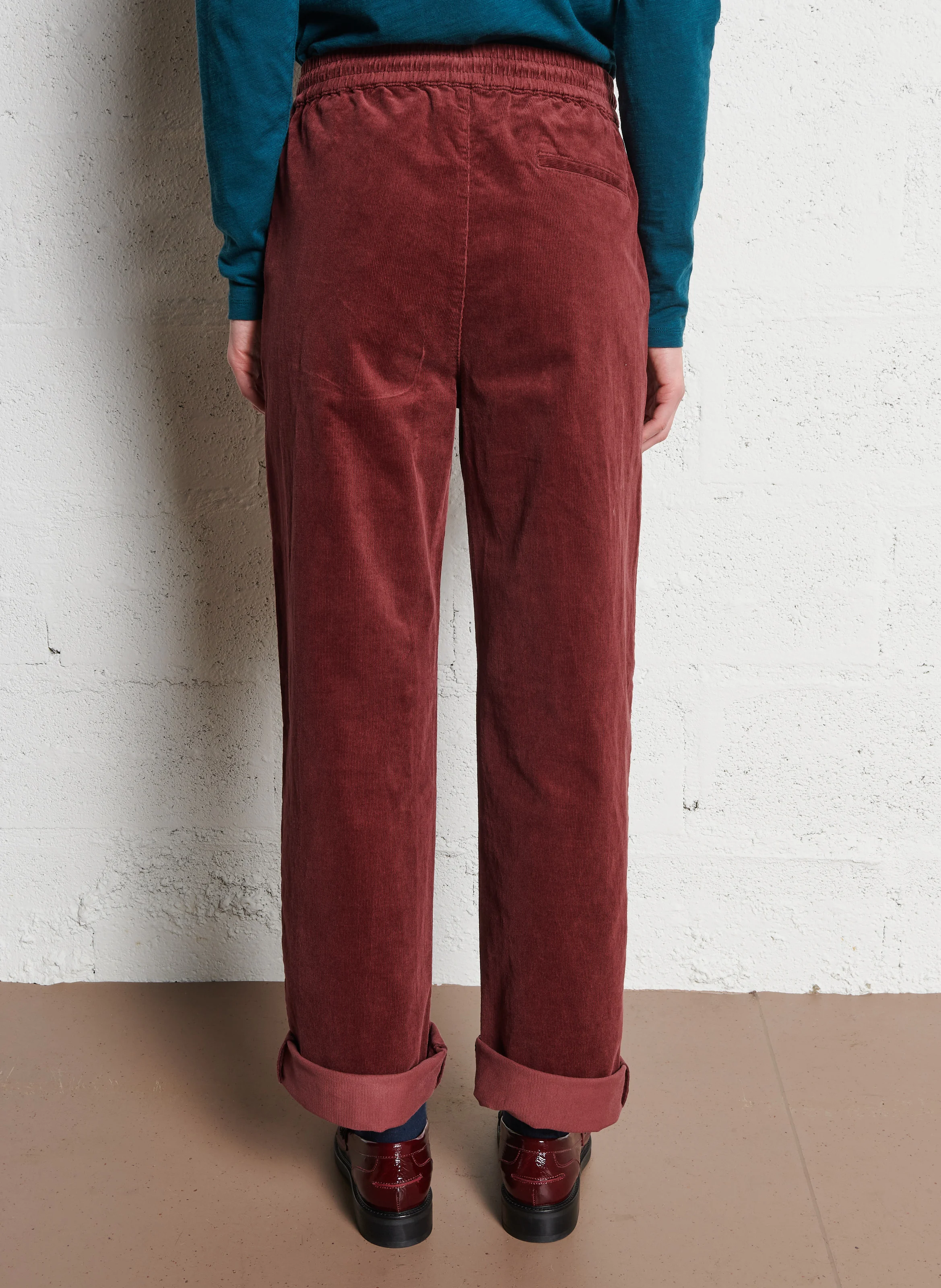 KYBELE - Pantalon large en coton mélangé | Violet