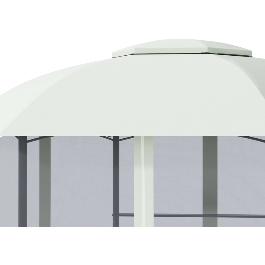 Outsunny Pavillon mit Dach grau