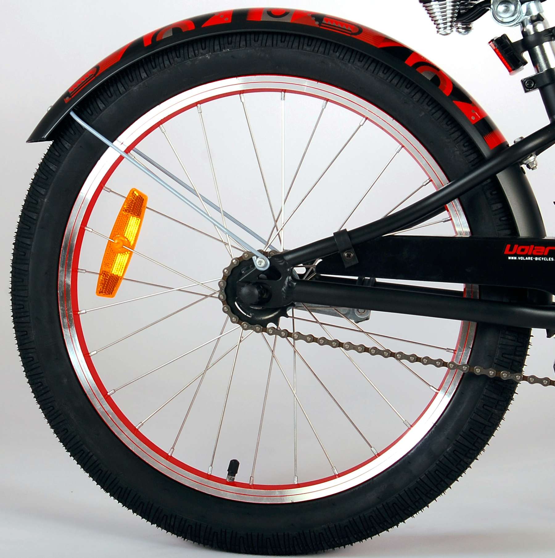 VOLARE Kinderfahrrad Miracle Cruiser 20Zoll, Mattschwarz