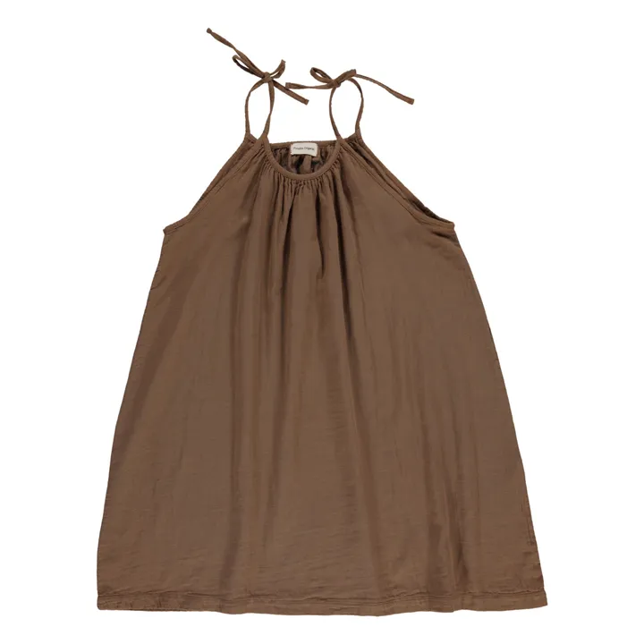Poudre Organic Robe Santoline à Bretelles | Marron