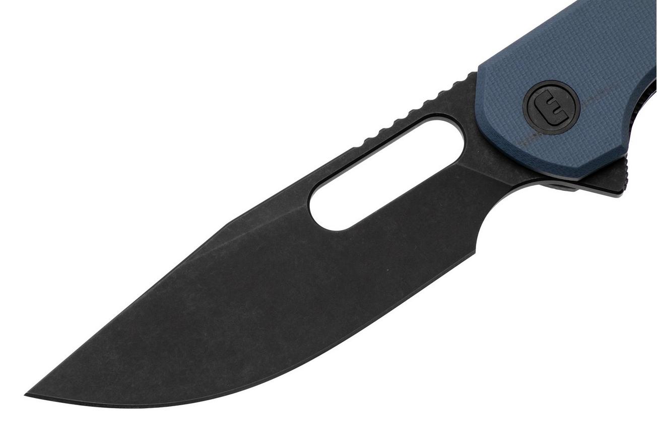 Eutektik Trinity TRI-DBW-R Blackwashed 14C28N, Blue G10, zakmes
