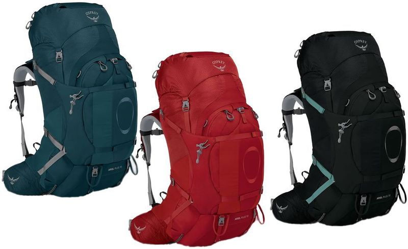 Osprey - Ariel Plus 70l Rugzak - Blauw - Nylon