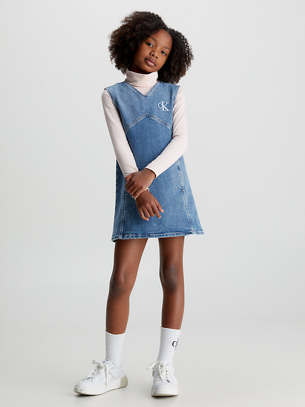 vestido jeans sem mangas