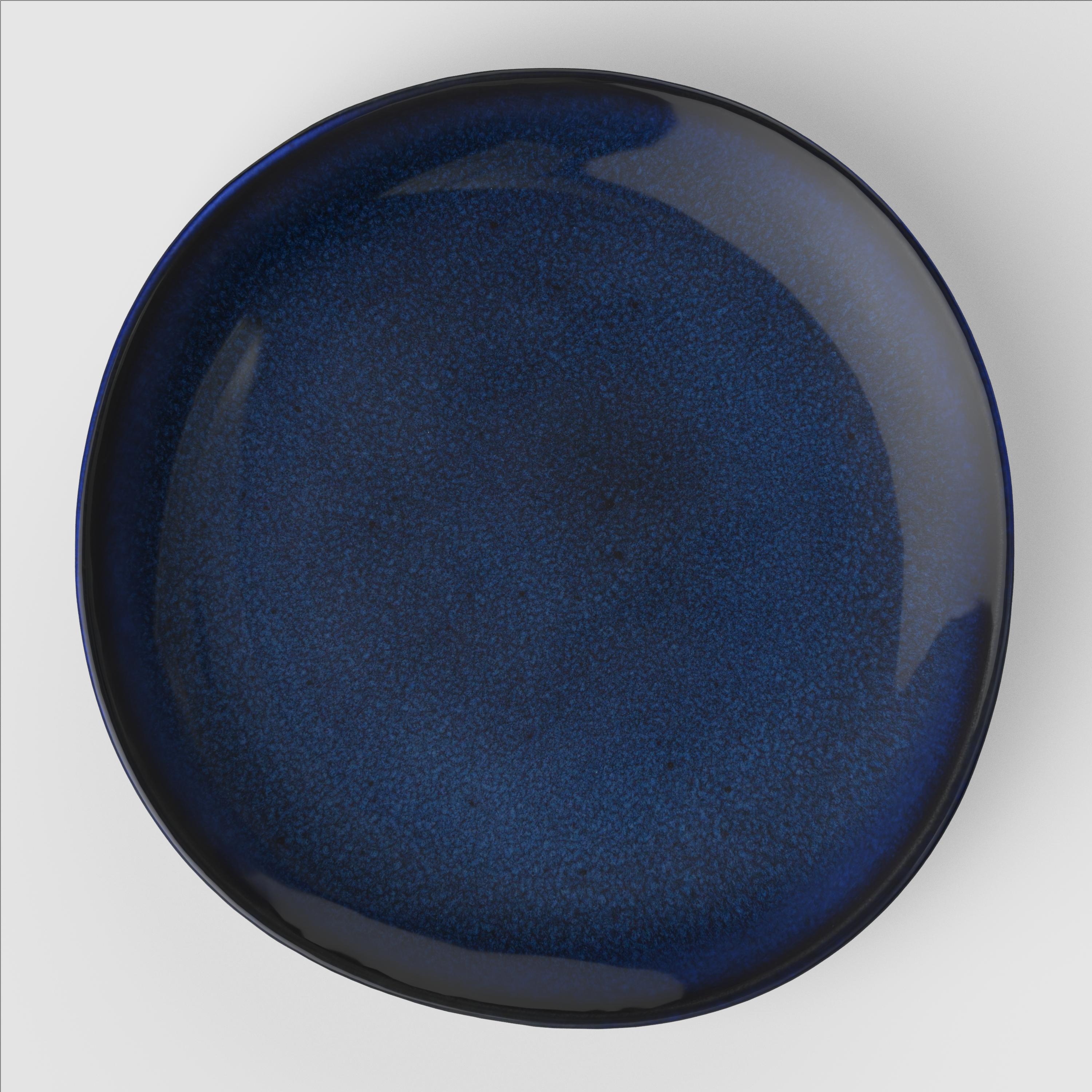 Lave Appetizer and dessert plate Blue, 9.3'' x 9.1'', earthenware