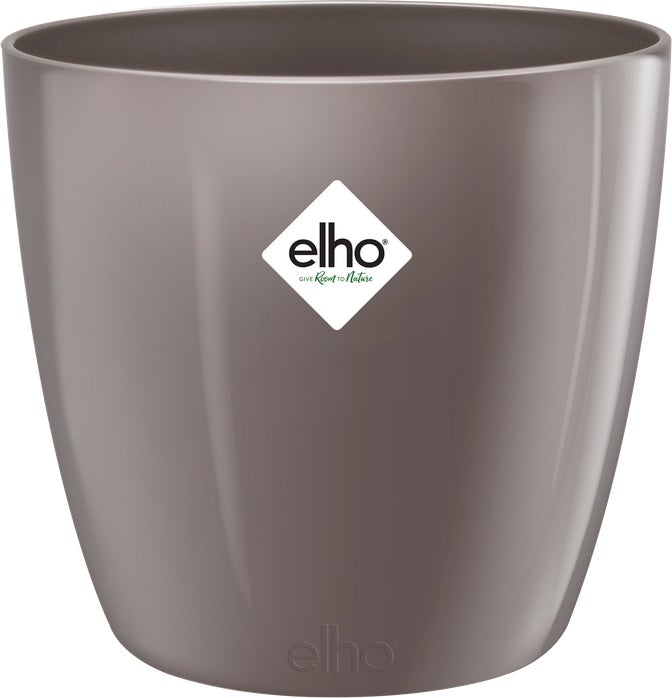 Elho bloempot Brussels diamond taupe D 25,2 H 23 cm