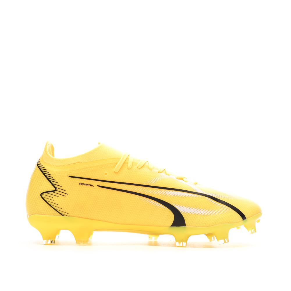 Puma Chaussures de Foot Jaunes Homme Puma Ultra Match FG/AG