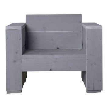 Loungestoel Marlind grijs steigerhout