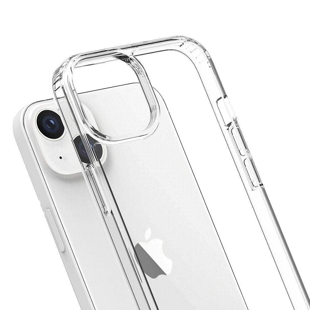 iPhone 14 Hybrid Hülle TPU Bumper mit Acryl Rückseite - Transparent