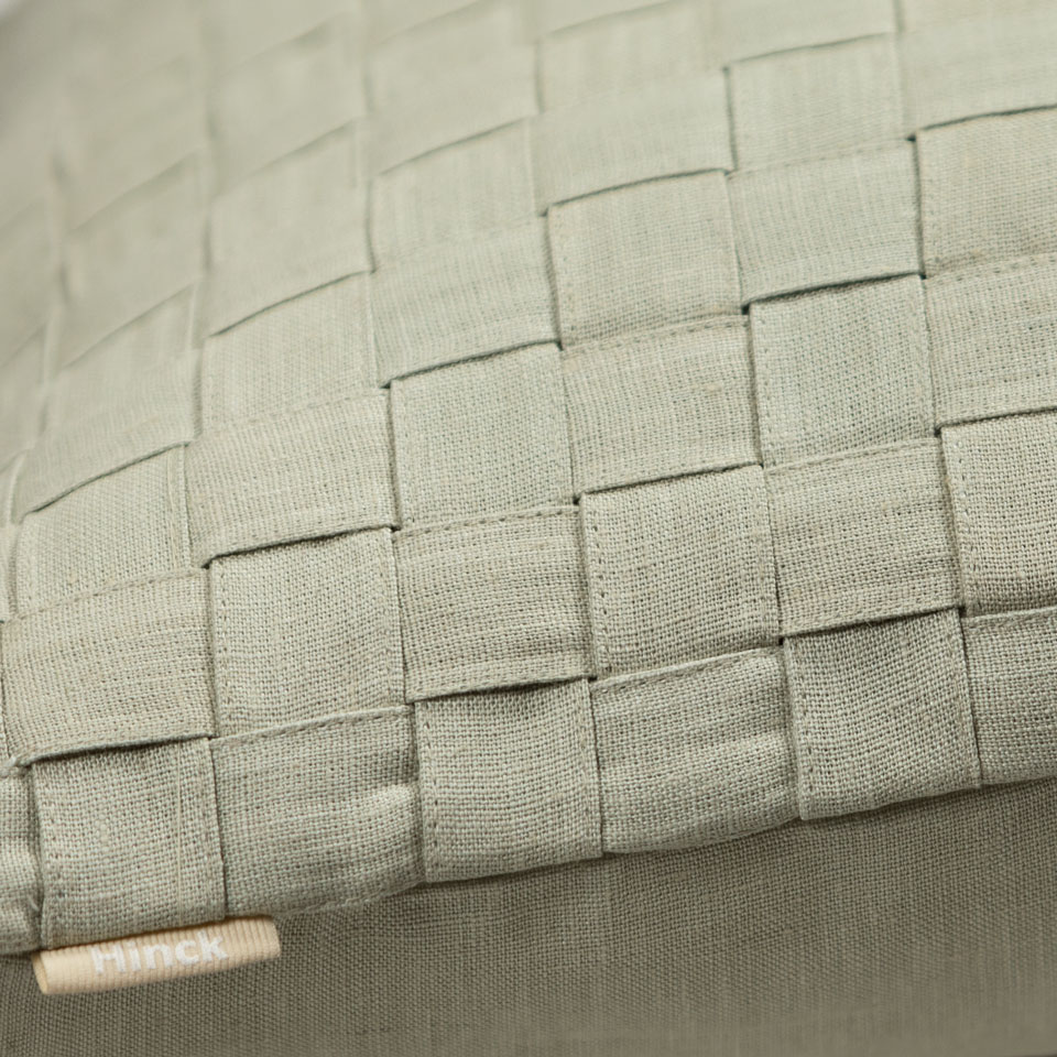 Kussen Woven linnen mintgreen