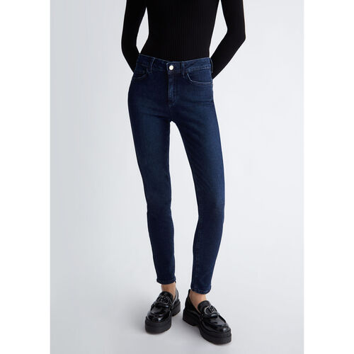 Liu Jo - Pantalón pitillo Bottom Up Azul