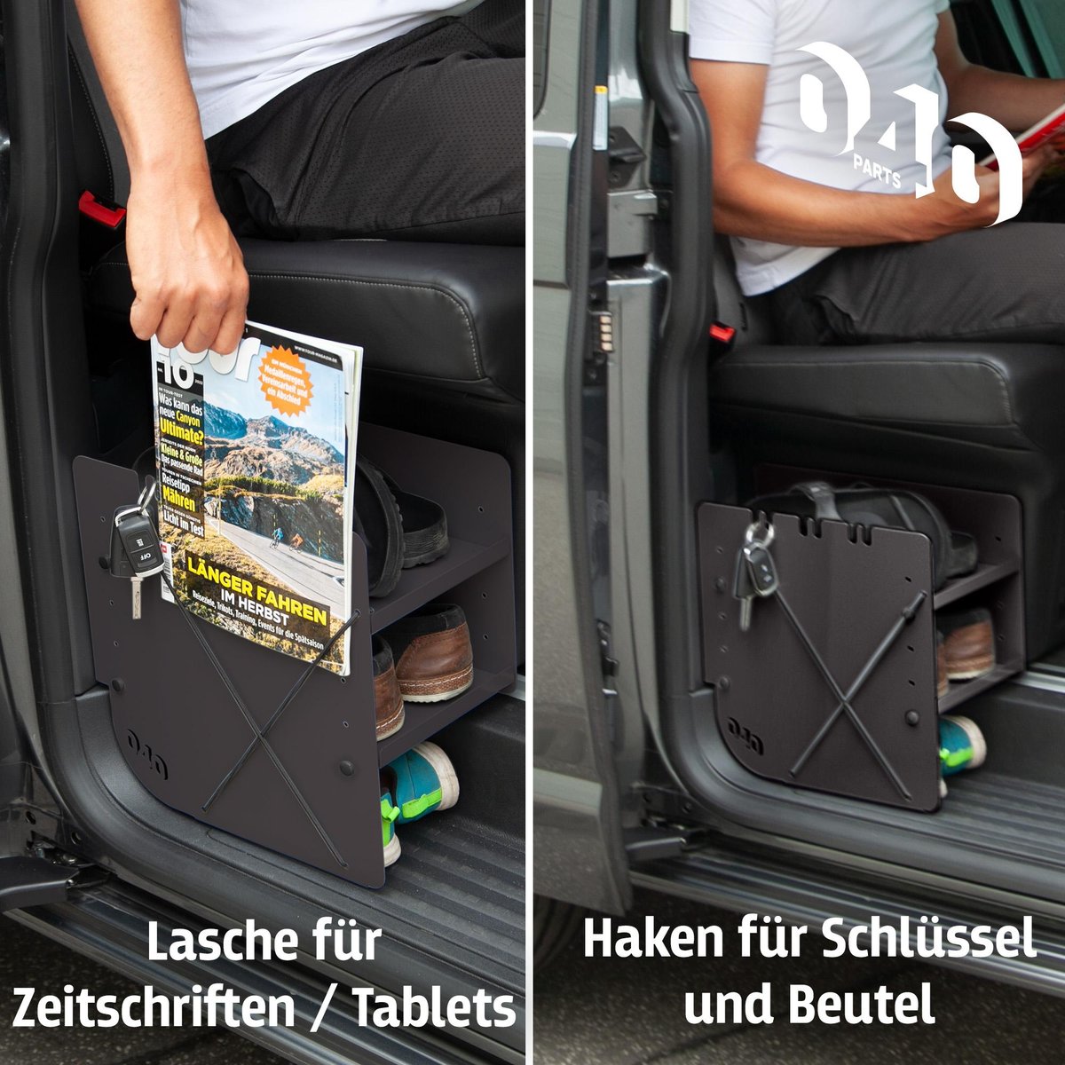 040 Parts passagierszijde VW T5–T6.1 schoenenrek - Black