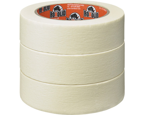 ROXOLID Masking Tape masking tape set beige 3 x 30 mm x 50 m