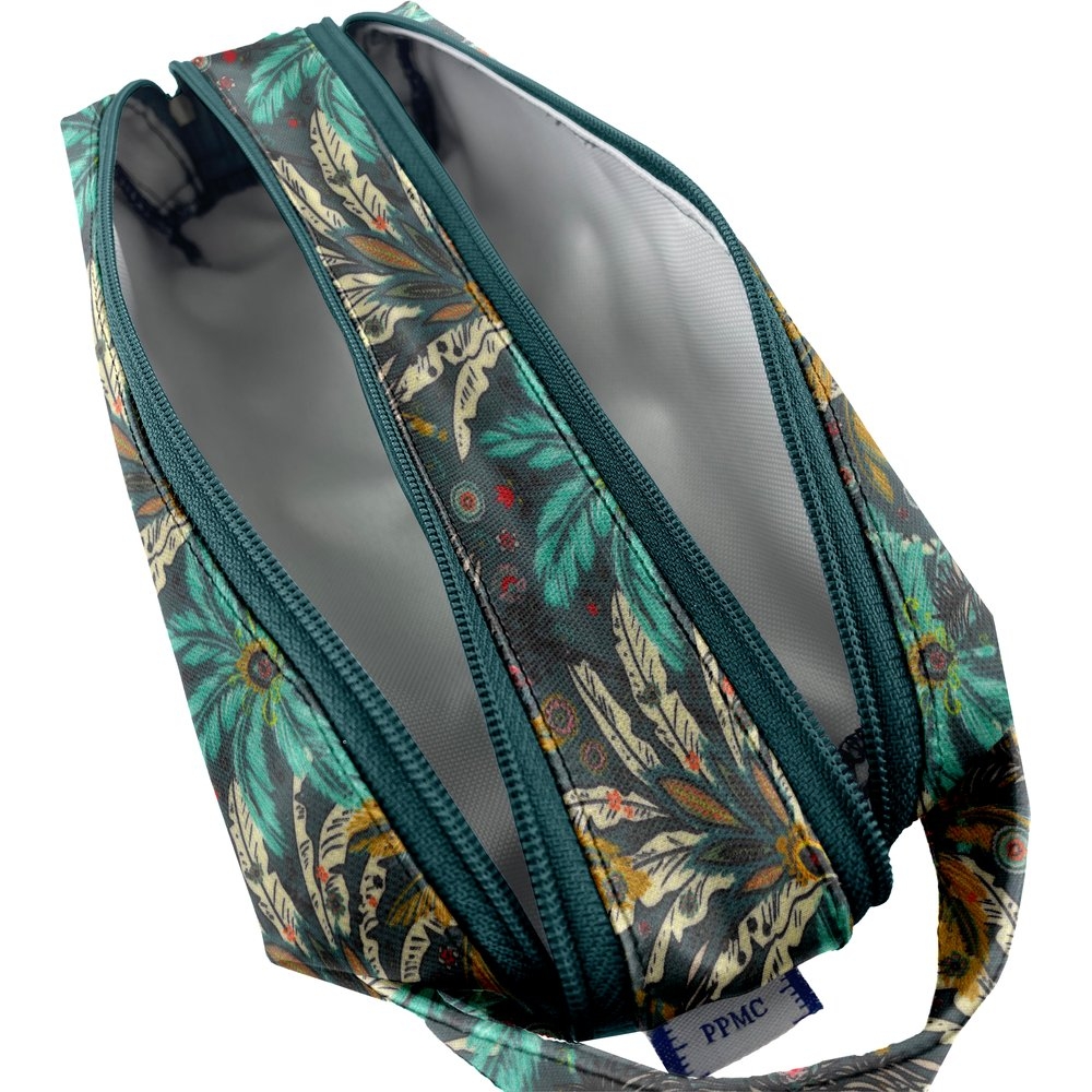 Trousse Double Compartiment Palmia Emeraude