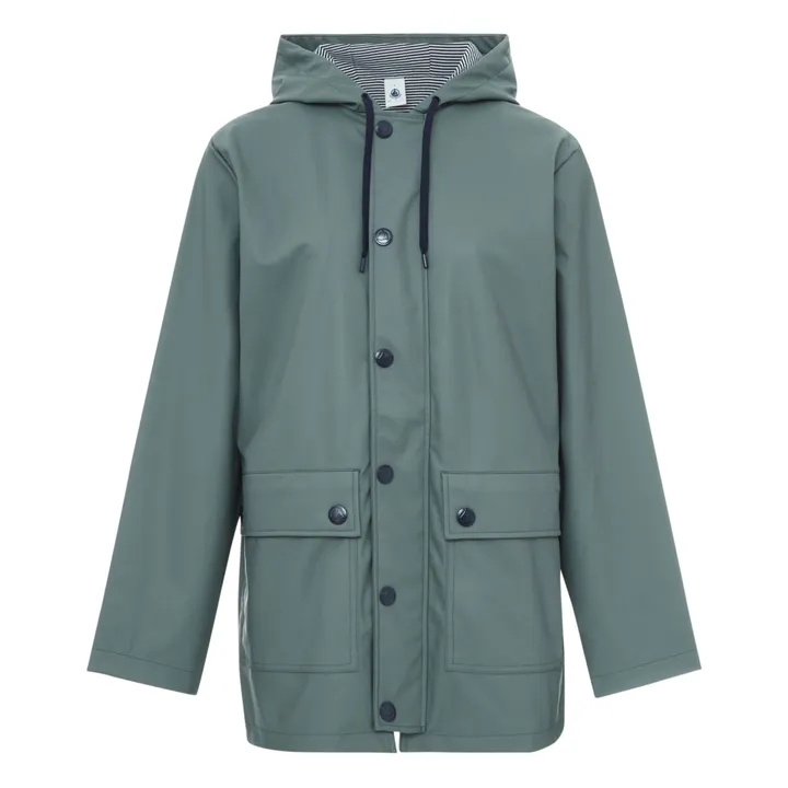 Petit Bateau Ciré Doublé Coton Bio - Collection Femme  | Gris