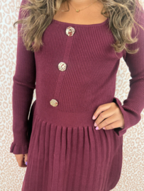 Your so classy dress - bordeaux