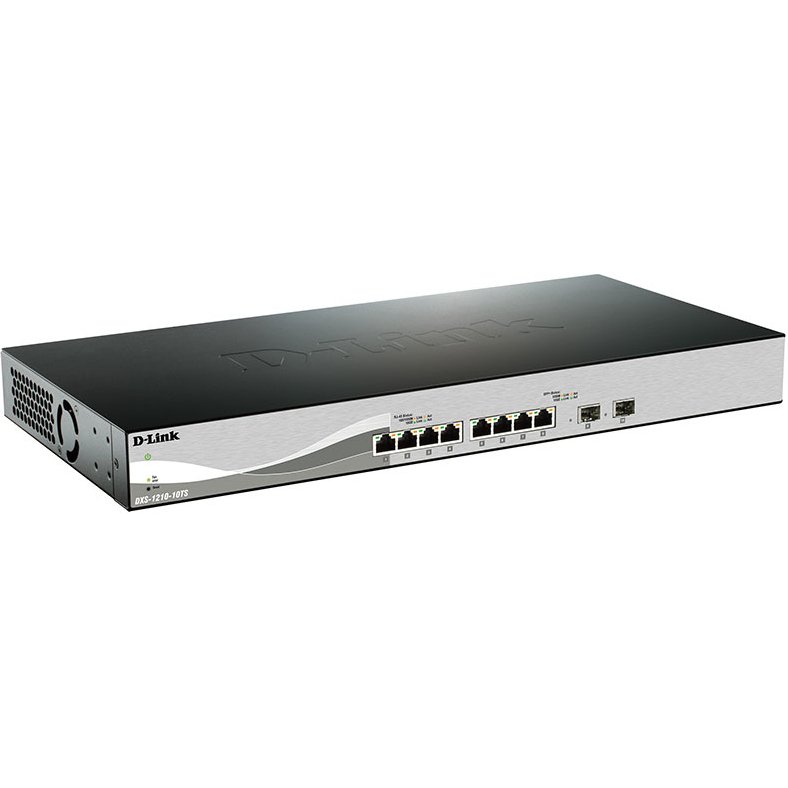 D-Link DXS-1210-10TS Géré L2/L3 10G Ethernet (100/1000/10000) 1U Noir, Argent