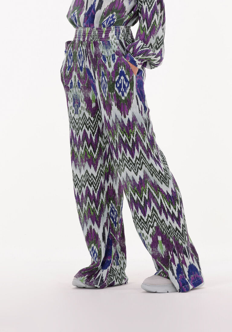 ALIX THE LABEL multi alix the label wijde broek ladies woven ikat wide leg pants