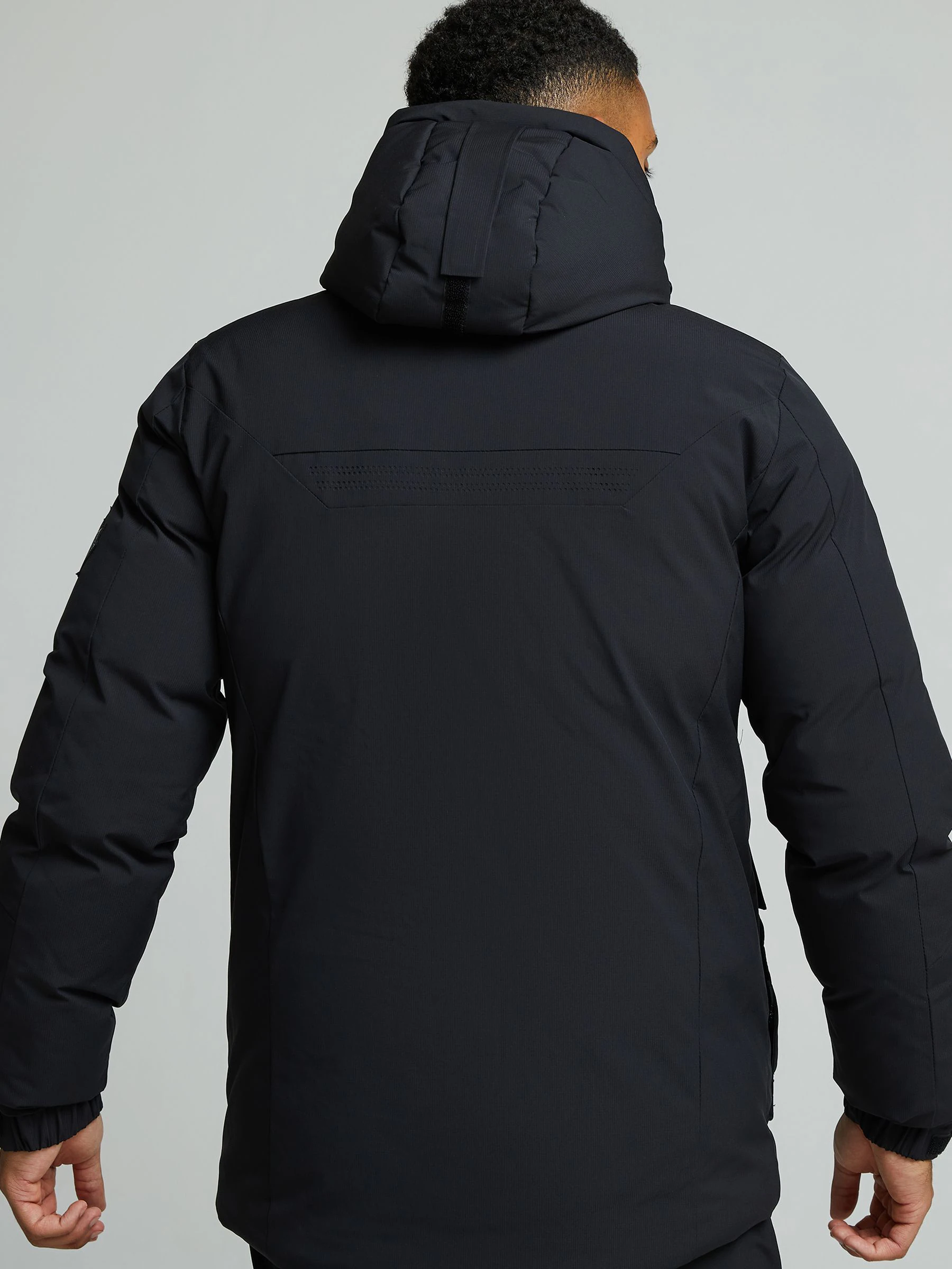 Zavetti Canada Eranio Puffer Parka Black Jacket