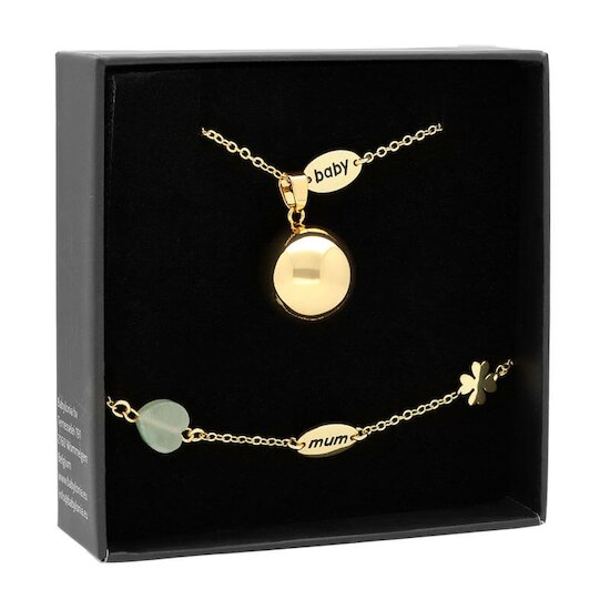 Coffret Bola sur chaine + Bracelet   Or        de               Babylonia