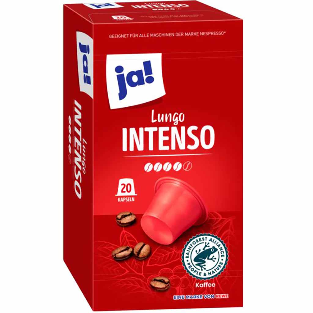 ja! Lungo Intenso 20 Kapseln 100g MHD:5.11.25