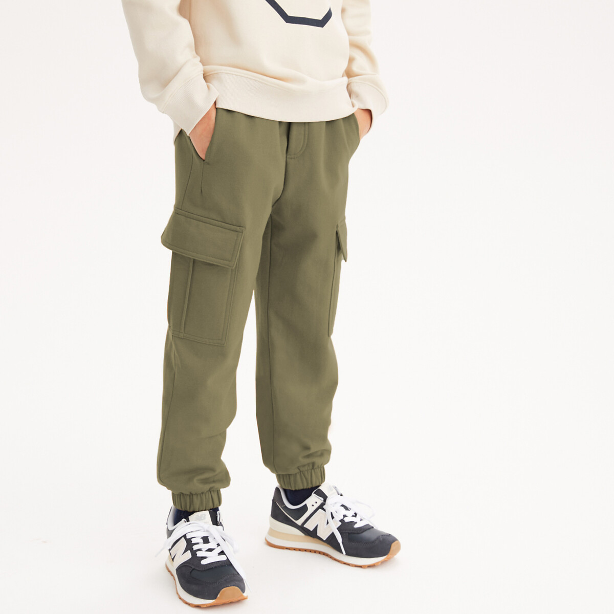 COLEÇÕES LA REDOUTE<br>Calças de jogging Battle em fleece