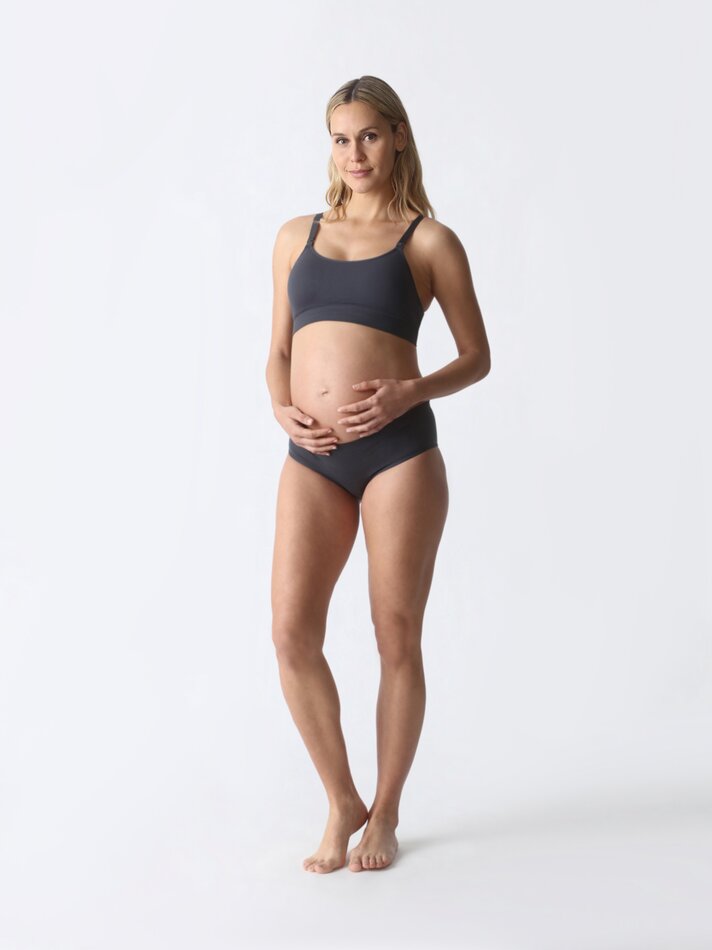 Conjunto com 2 sutiãs de amamentação sem costura - Azul