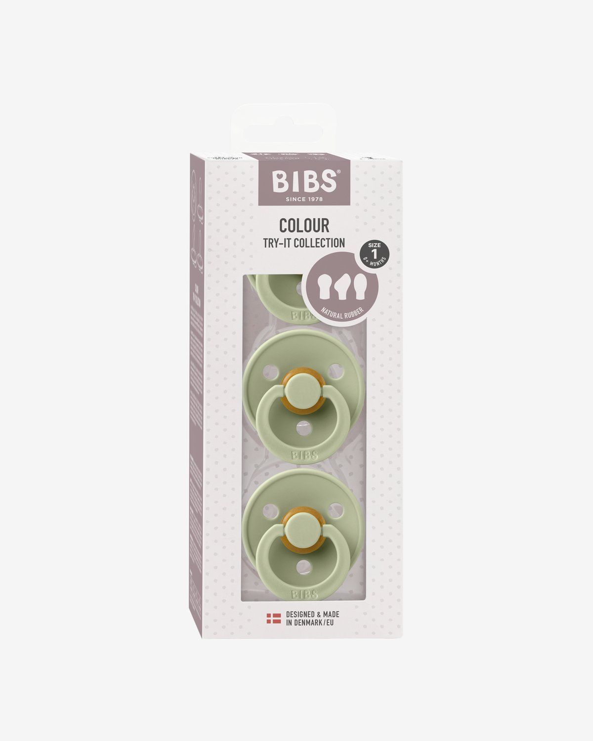 BIBS Try it Collection 3pk – Mix Naturgummi Smokker | 0-6 mnd