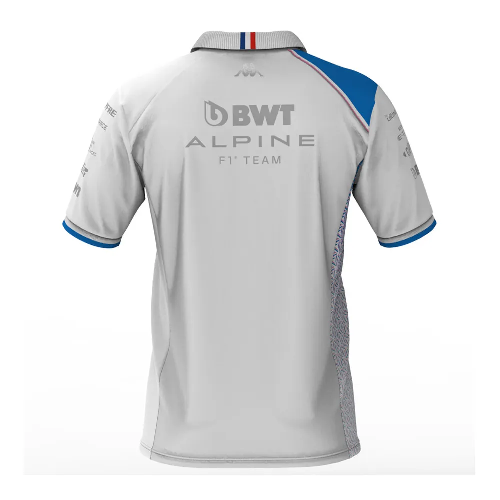Kappa ACREM ALPINE F1 - Polo Homme white/liquid blue