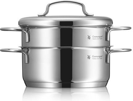 WMF Mini Pannenset 5-delig - Kookpannen - RVS - Stapelbaar, ruimtebesparend ontwerp