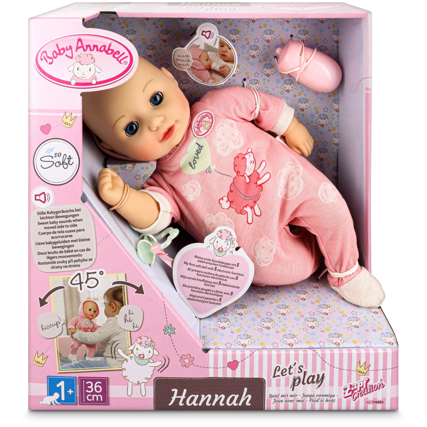 Baby Annabell Hannah Spiel mit mir 36cm