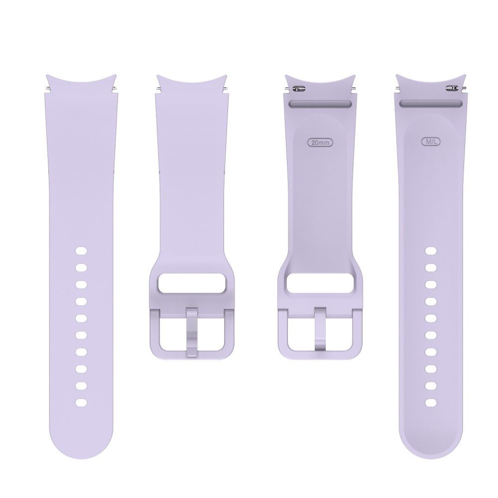 Samsung Galaxy Watch 4 (44mm) Ersatz Sport Silikon Armband (Gelenkumfang: 180 - 220mm) - Lila
