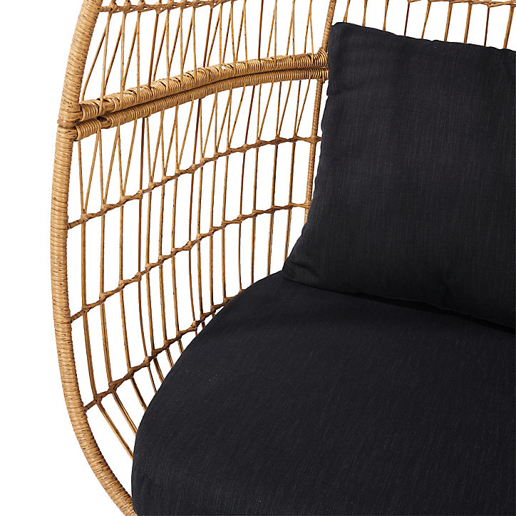 Fauteuil de jardin GoodHome Apolima en acier - Coloris marron - Hauteur 151 cm