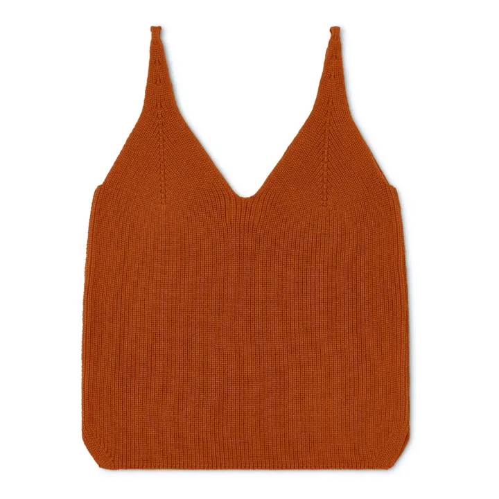 Matona Débardeur Maille Coton Bio | Rouille