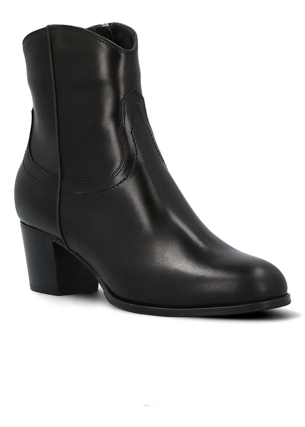 BOOTS SANTERRE CUIR NOIR