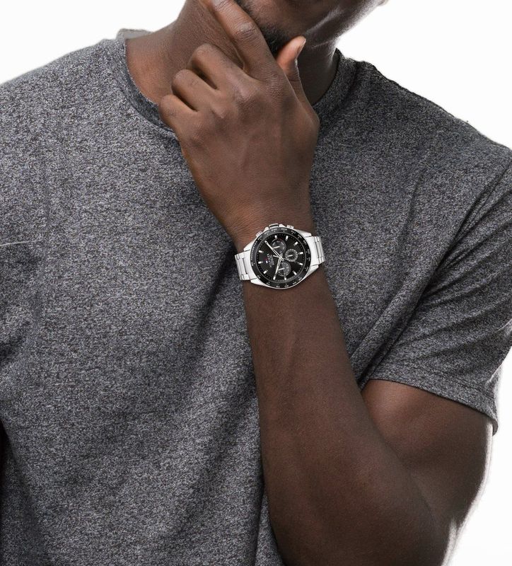 Tommy Hilfiger - Owen - Horloge - Zwart - Staal - Quartz