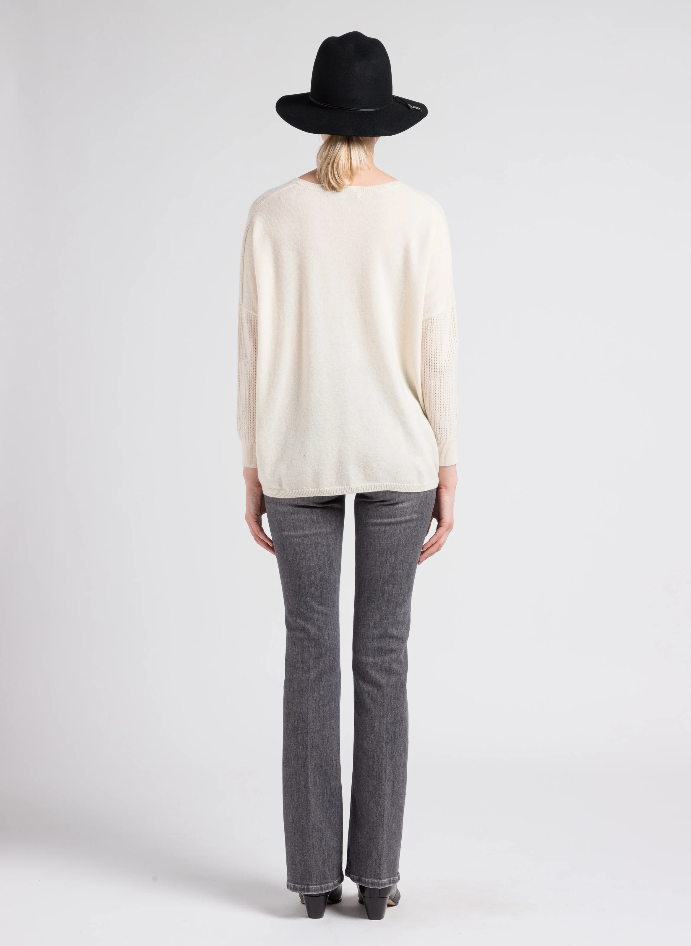 SOHO - Jean bootcut taille normal délavé | Gris