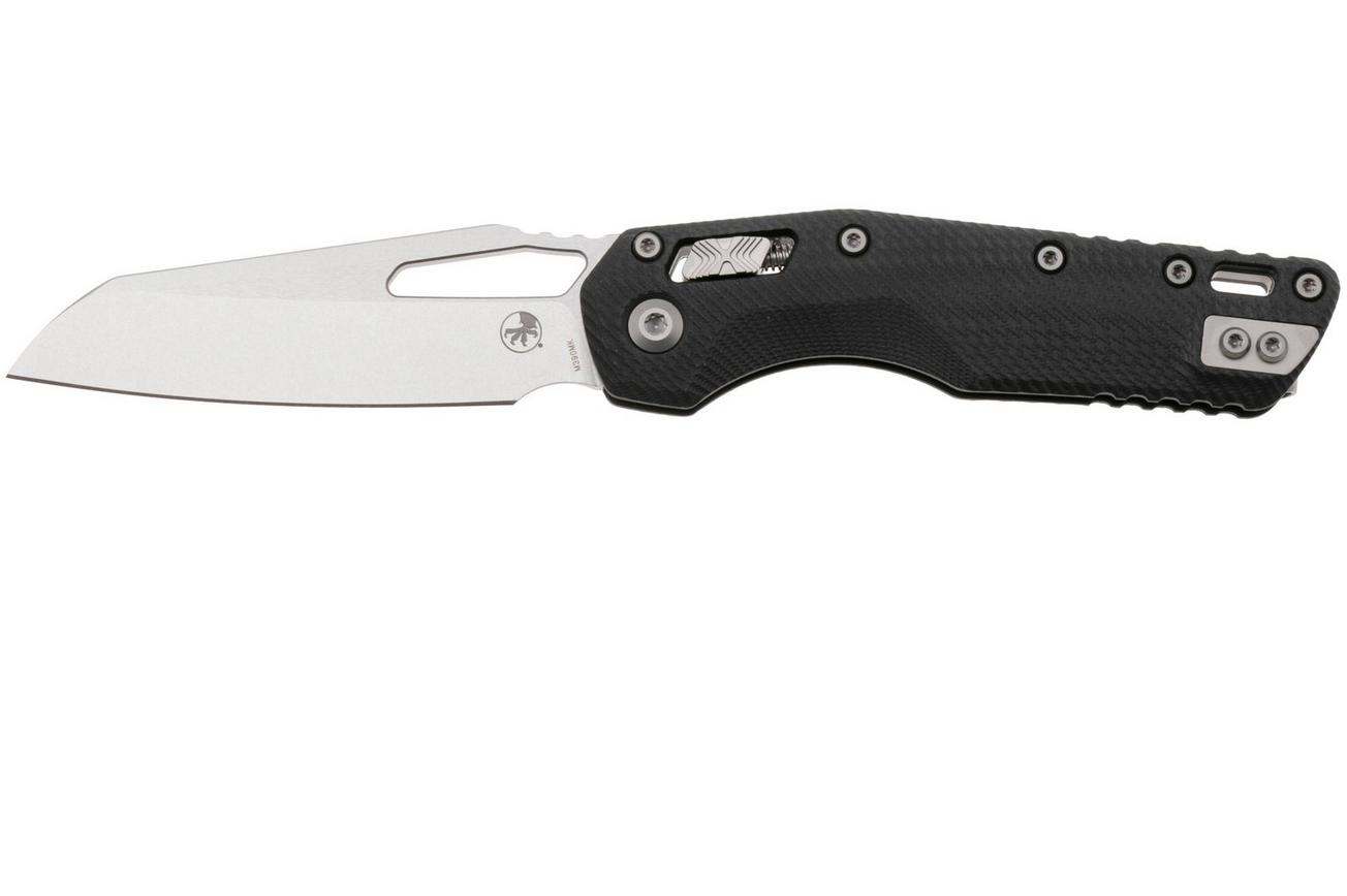 Microtech MSI Standard Issue 210-10FLGTBK, Stonewashed M390MK, Fluted Black G10 zakmes
