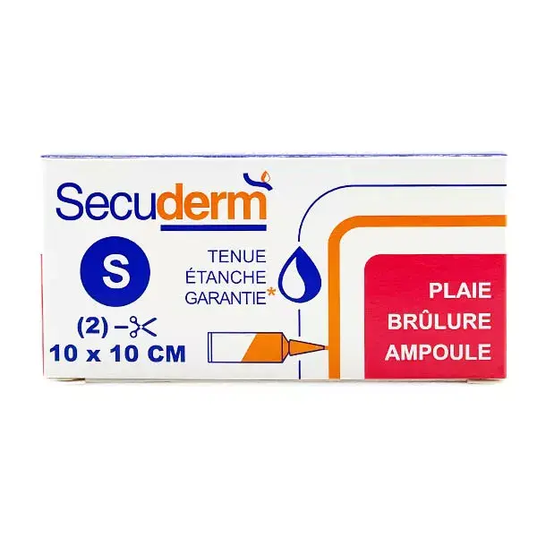 Secuderm Taille S pansement secondaire 100% étanche - 10*10cm