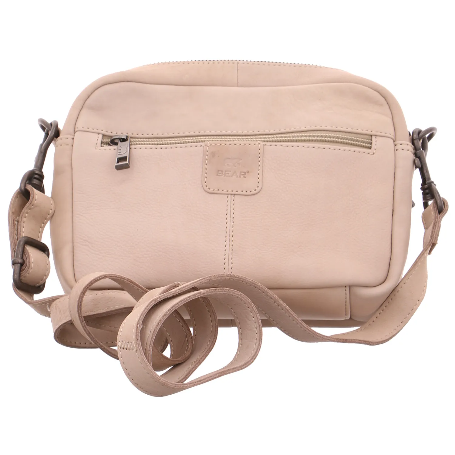 BEAR DESIGN Umhängetasche Beige Leder