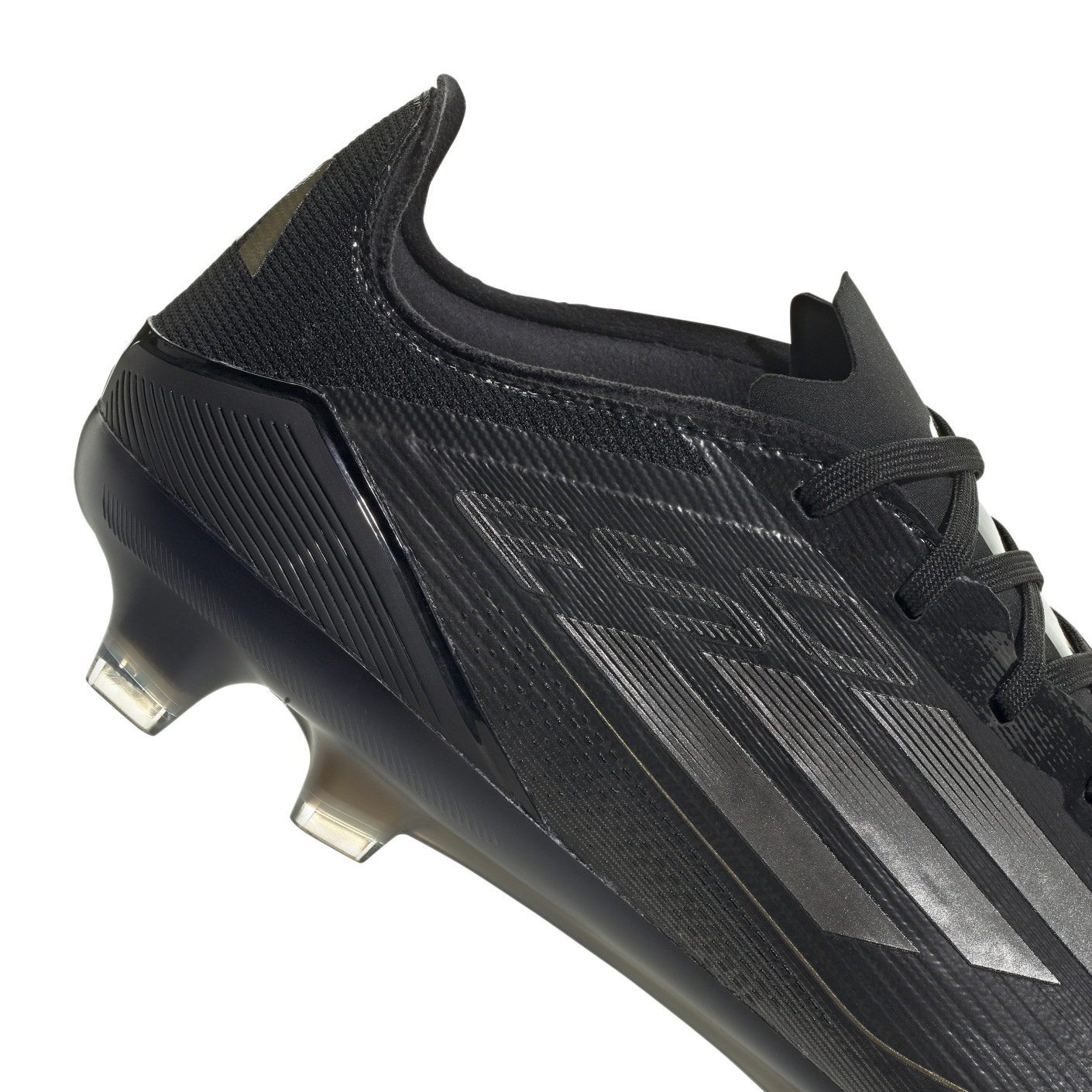Adidas F50 Pro Gras Voetbalschoenen (FG) Zwart Grijs Goud