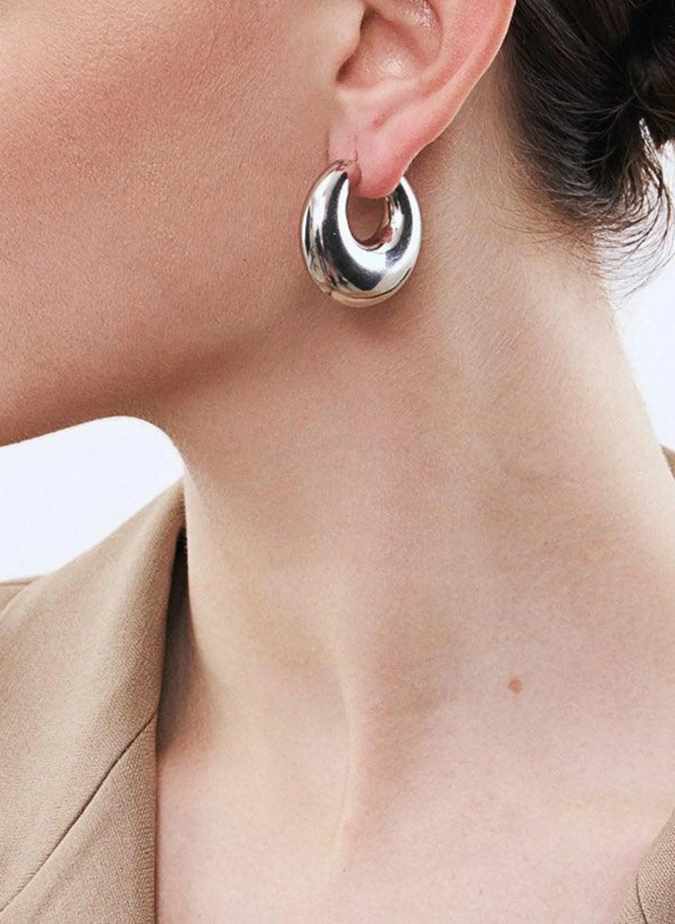 Créoles à maillons ronds | Argent