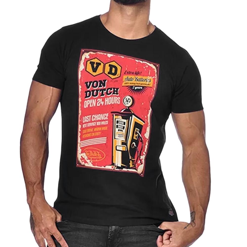 Von Dutch T-shirt Noir Homme Von Dutch STAT
