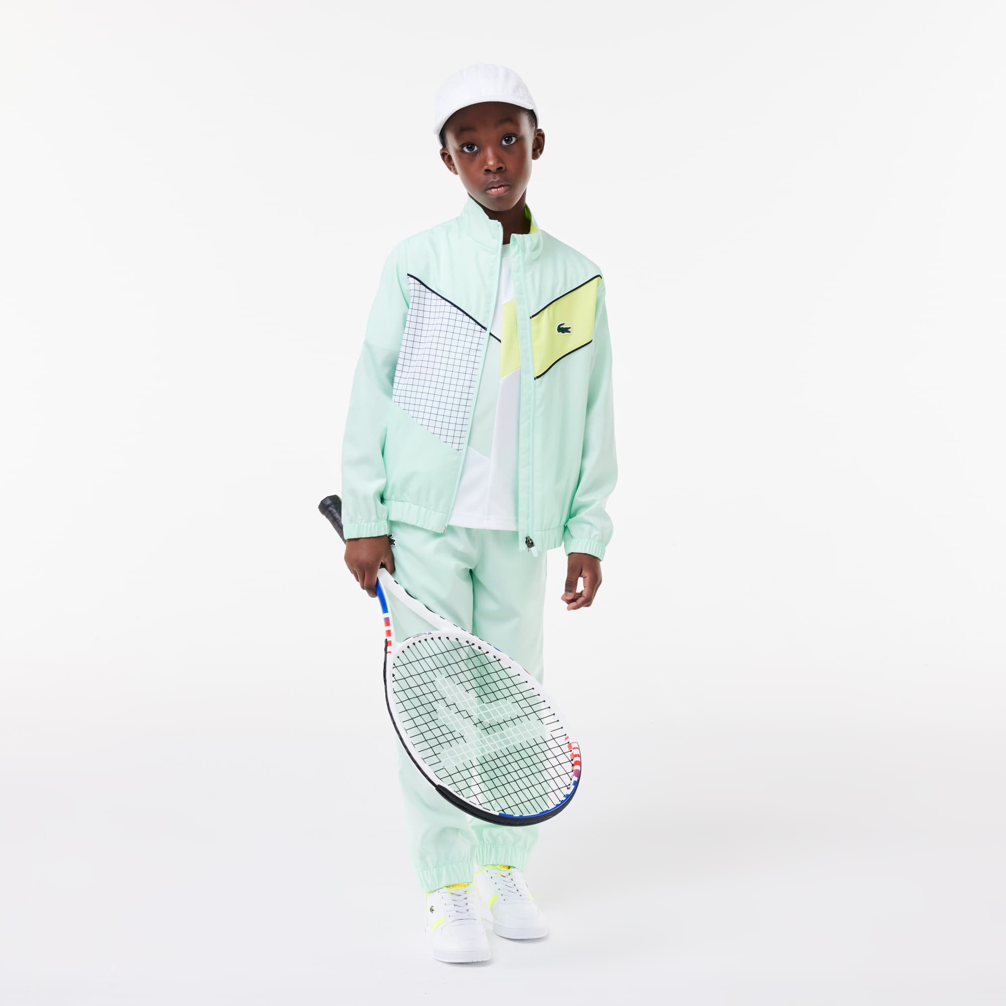 Ensemble survêtement Tennis color-block Survetements - Vert - Lacoste - Garçon